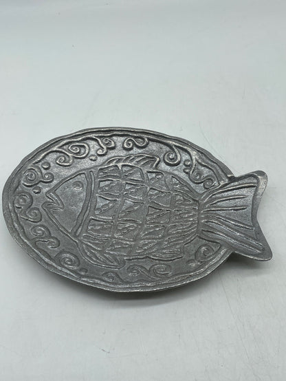 TRINKET DISH SILVER FISH