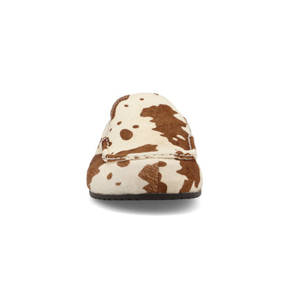 Twisted X Women's Cowhide Mule in Brown and White