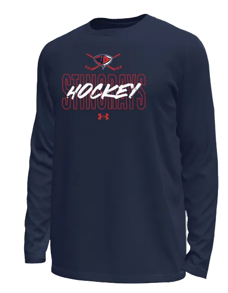 UA Stingrays Navy Bold L/S Tee