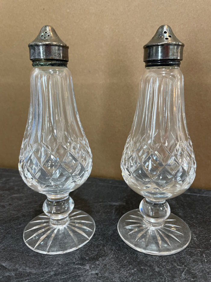 WATERFORD PAIR OF SALT AND PEPPER SHAKER