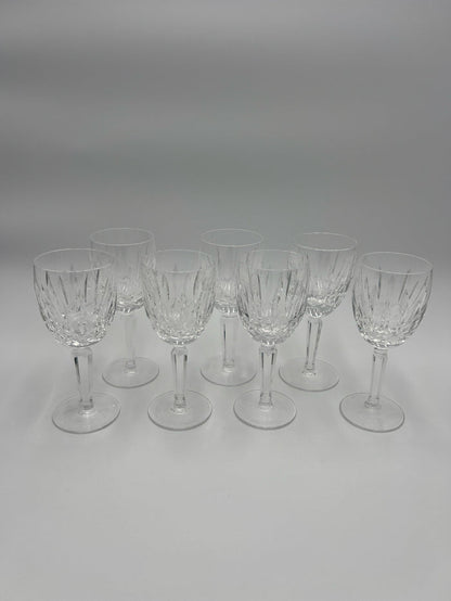 WATERFORD SET OF 7 CRYSTAL SHERRY WINE GLASS