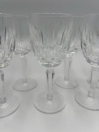 WATERFORD SET OF 7 CRYSTAL SHERRY WINE GLASS