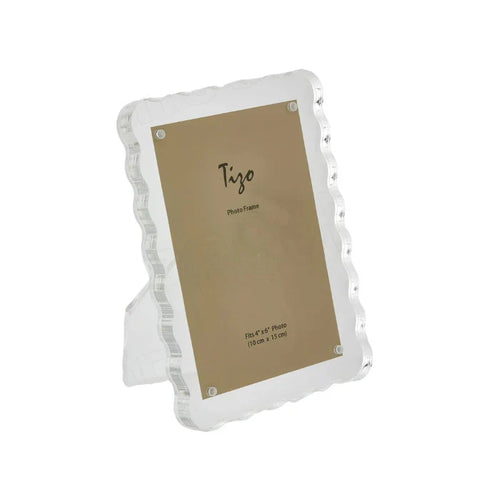 WAVE LUCITE FRAME - 5" X 7"