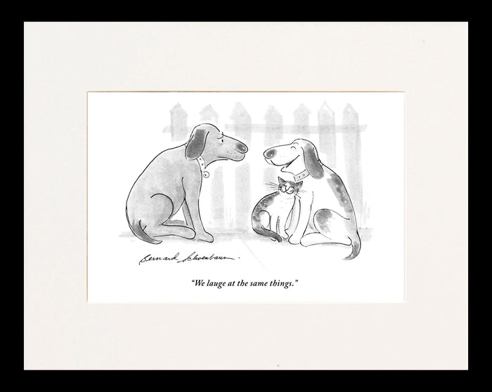 We Laugh at the Same Things Cartoon Print