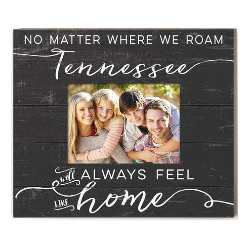 Weathered Charcoal Slat Photo Frame Feels Like Home Tennessee