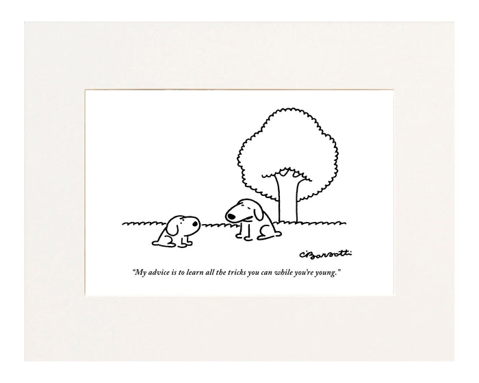 While You're Young Cartoon Print