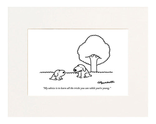 While You're Young Cartoon Print