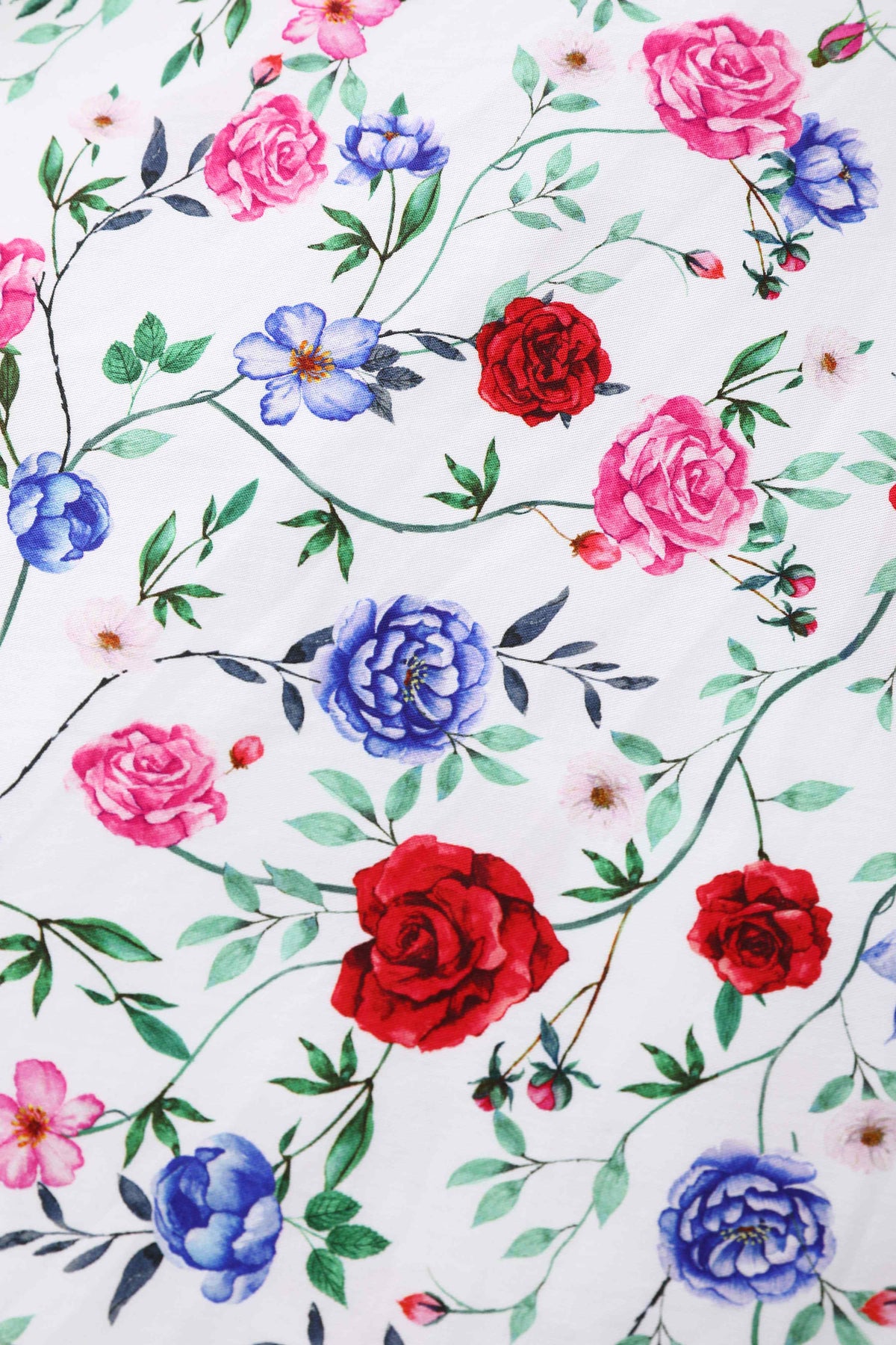 Daisy White Rose Halter Dress