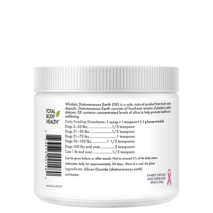 Wholistic Pet Organics Diatomaceous Earth 4.5oz - Paw Naturals