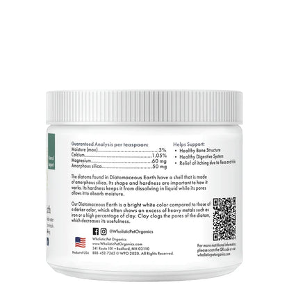 Wholistic Pet Organics Diatomaceous Earth 4.5oz - Paw Naturals