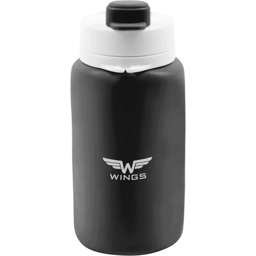 WINGS Butelka podróżna BIDON 550ml BLACK TRAVEL MUST HAVE