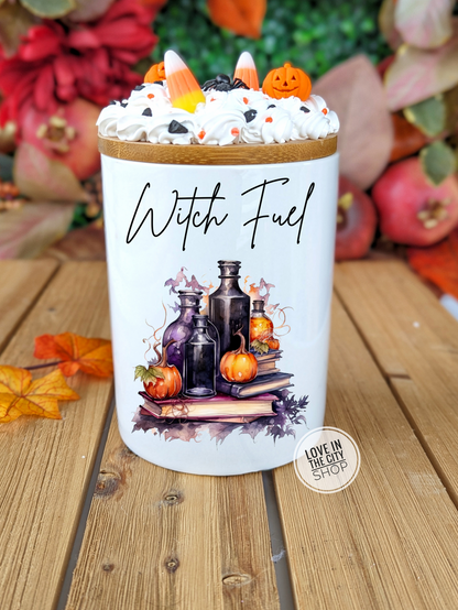 Witch Cauldron Candy Jar 25oz