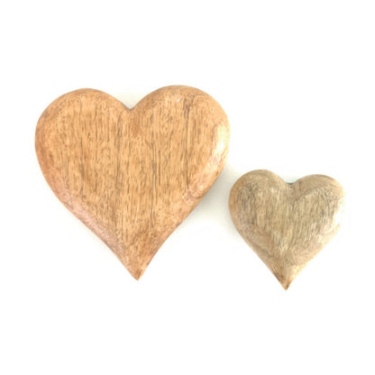 Wood Carved Heart
