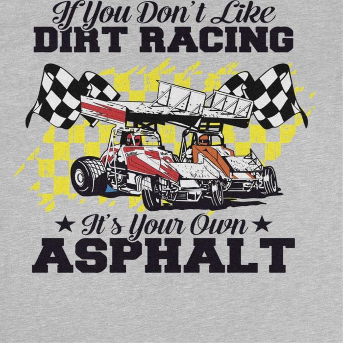 World of Outlaws Its Your Own Asphalt Sport Grey T-Shirt