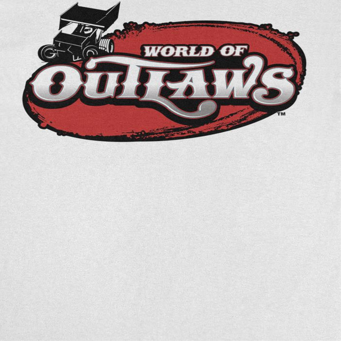 World of Outlaws Logo White T-Shirt