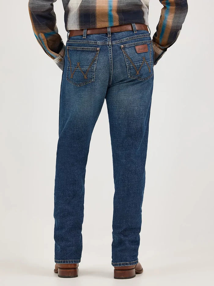 Wrangler Retro Men's Slim Fit Straight Leg Jean in Jasper