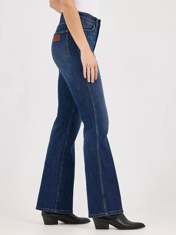 Wrangler Retro Women's Bailey High Rise Embellished Bootcut Jean in Wrenley