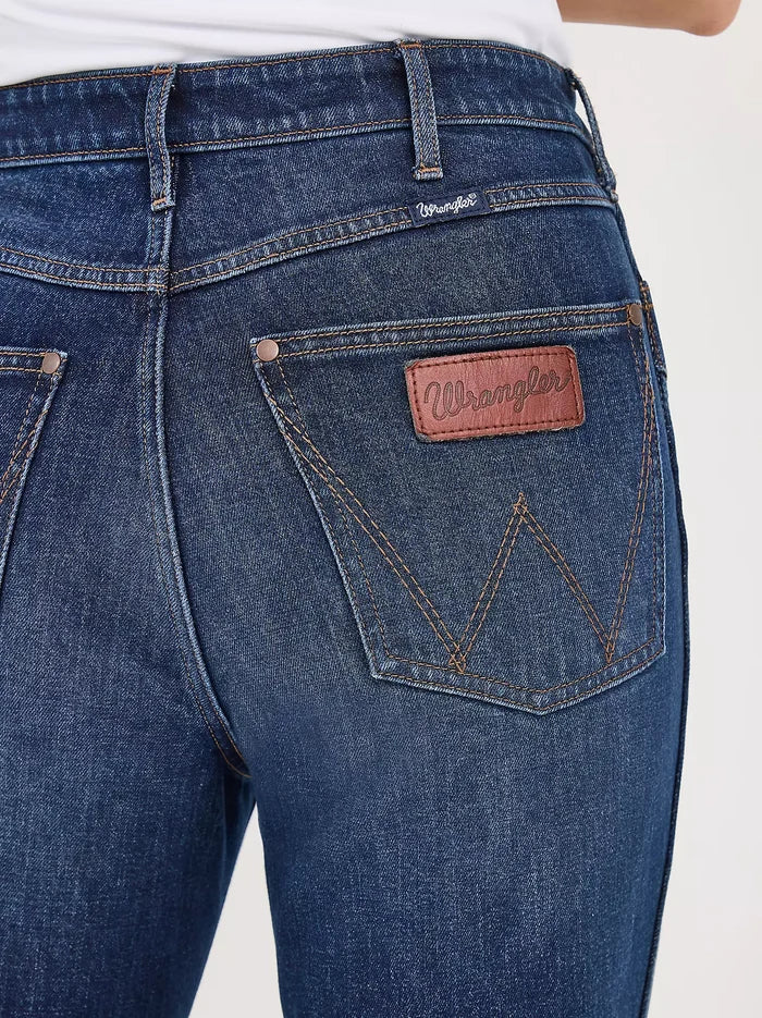 Wrangler Retro Women's Bailey High Rise Embellished Bootcut Jean in Wrenley