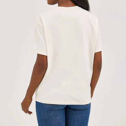 Wrangler Retro Women's Girlfriend Fit Western Graphic Tee in White Print
