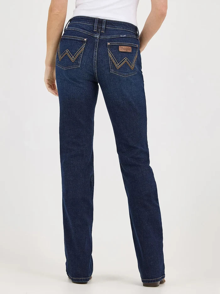 Wrangler Retro Women's Mae Mid Rise Bootcut Jean in Alayna