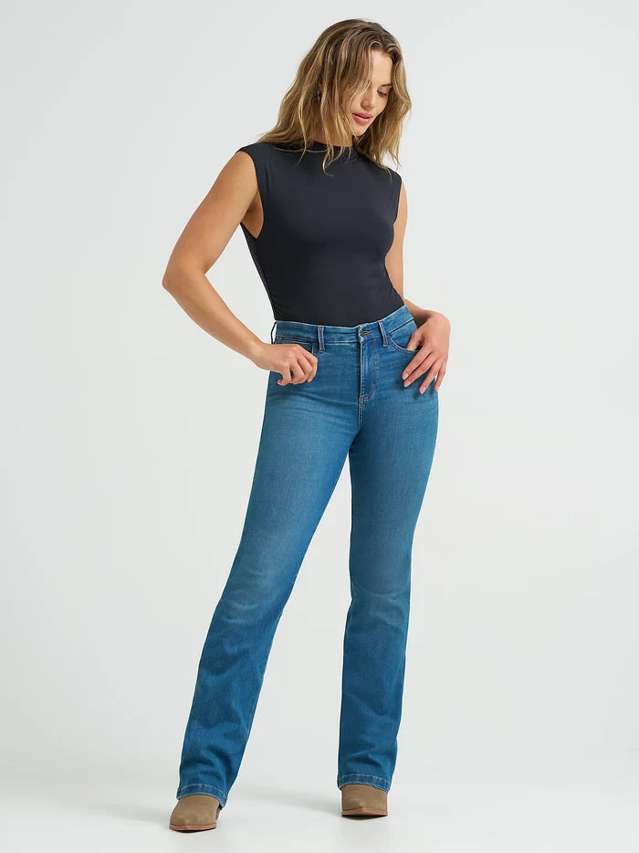 Wrangler Women's Bespoke High Rise Bootcut Jean in Regina