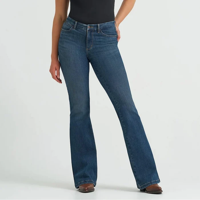 Wrangler Women's Bespoke High Rise Flare Jean in Raelyn