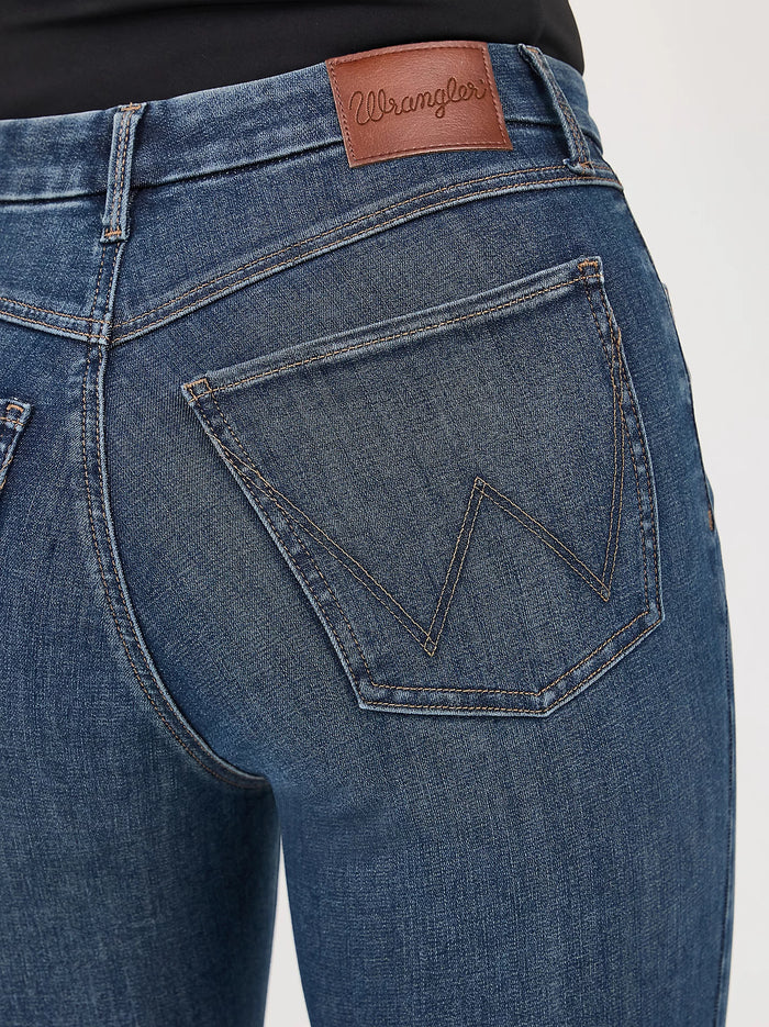 Wrangler Women's Bespoke High Rise Flare Jean in Raelyn