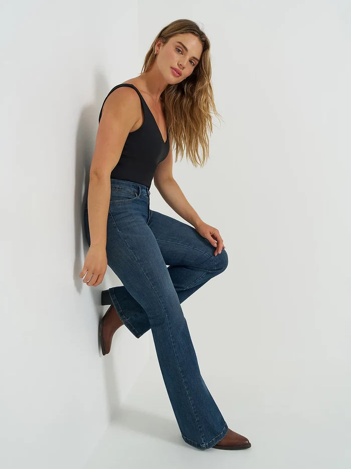 Wrangler Women's Bespoke High Rise Flare Jean in Raelyn